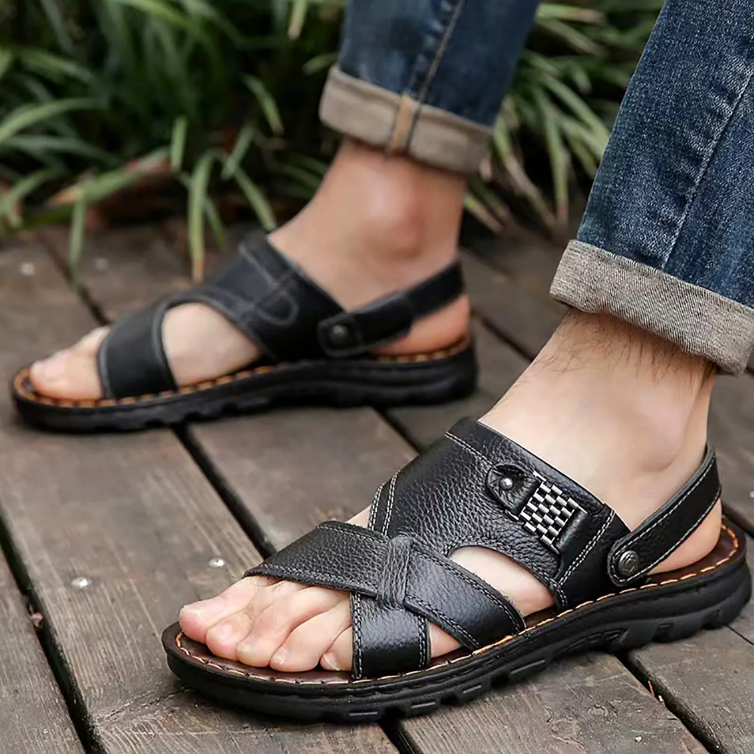 Thomas - Orthopädische Herren-Sandalen aus Leder