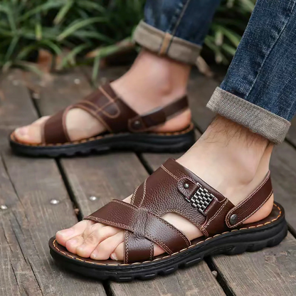 Thomas - Orthopädische Herren-Sandalen aus Leder