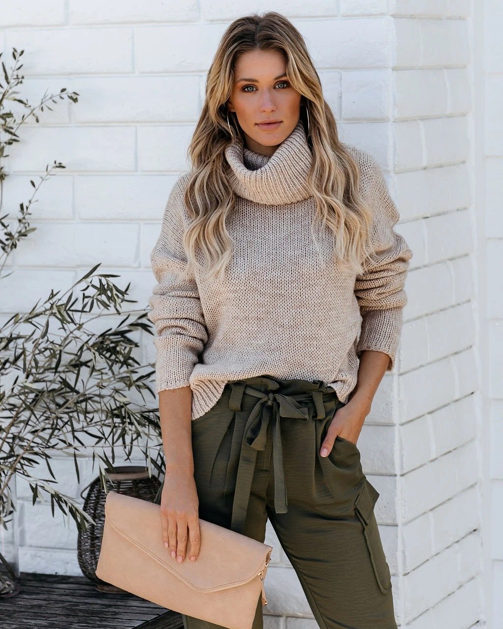 Gestrickter Rollkragenpullover für Frauen - Aurelia