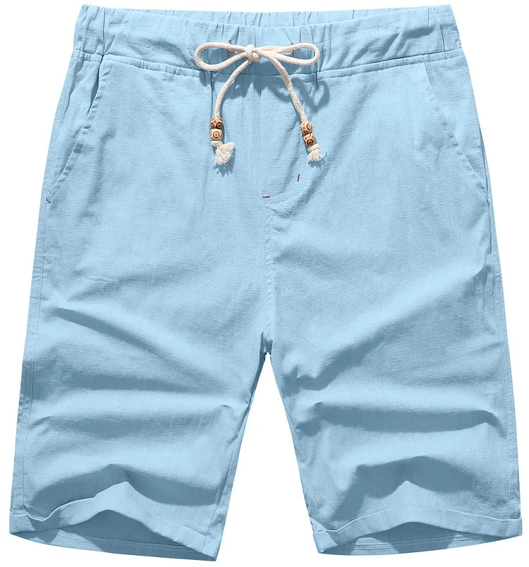 Andrei - Strandshorts aus Leinen mit Kordelzug