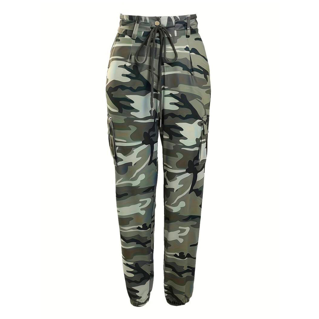 Jennifer - Ultra-Stretch-Hose mit Camouflage-Druck