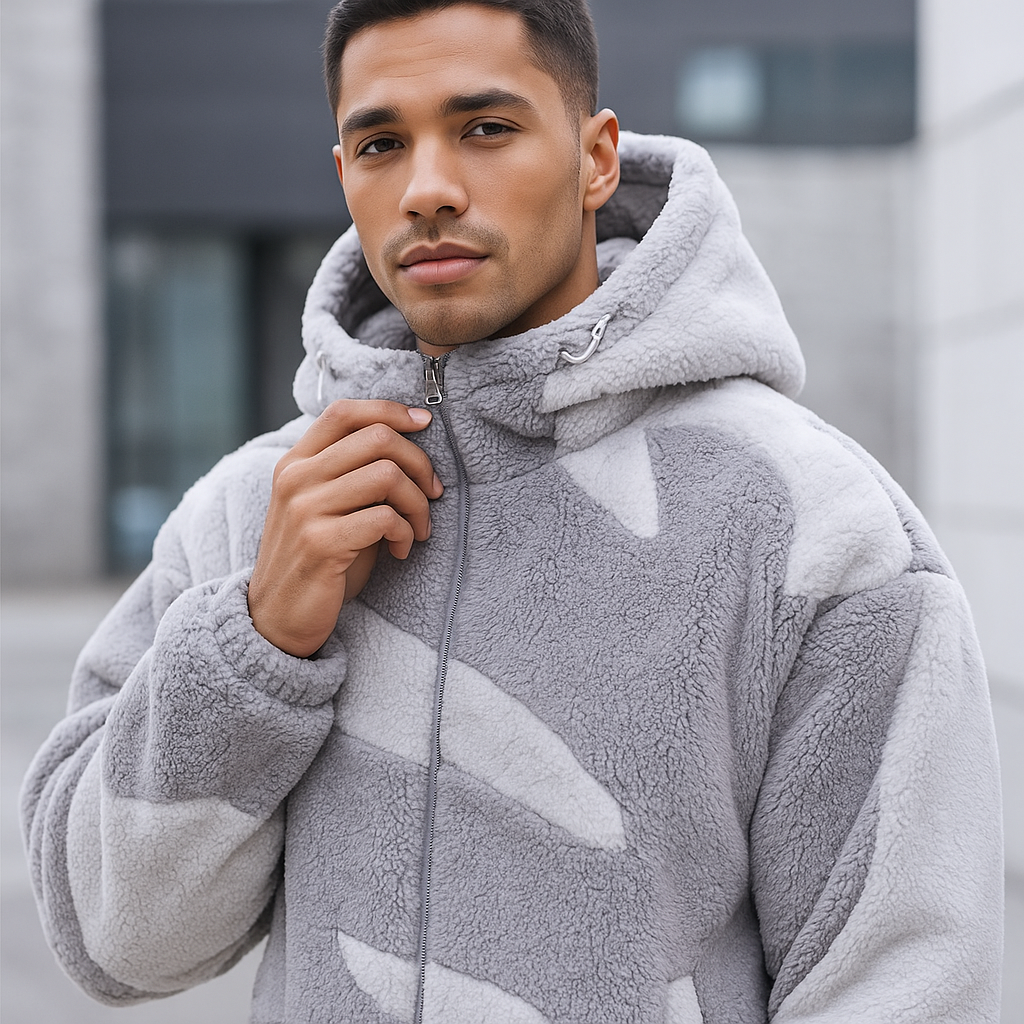 Herrenjacke mit Plüschstruktur - Daren