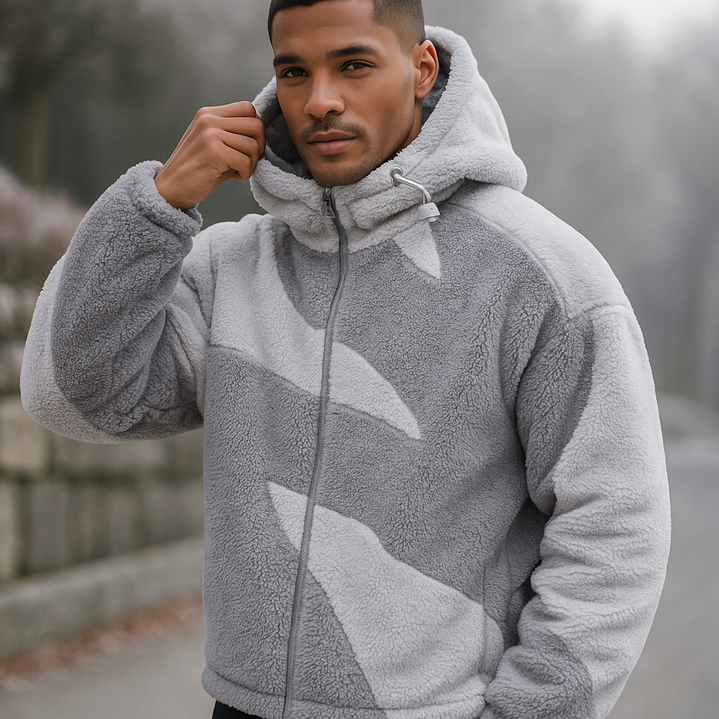 Herrenjacke mit Plüschstruktur - Daren