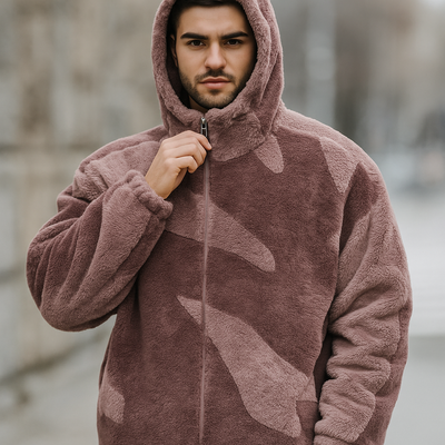 Herrenjacke mit Plüschstruktur - Daren