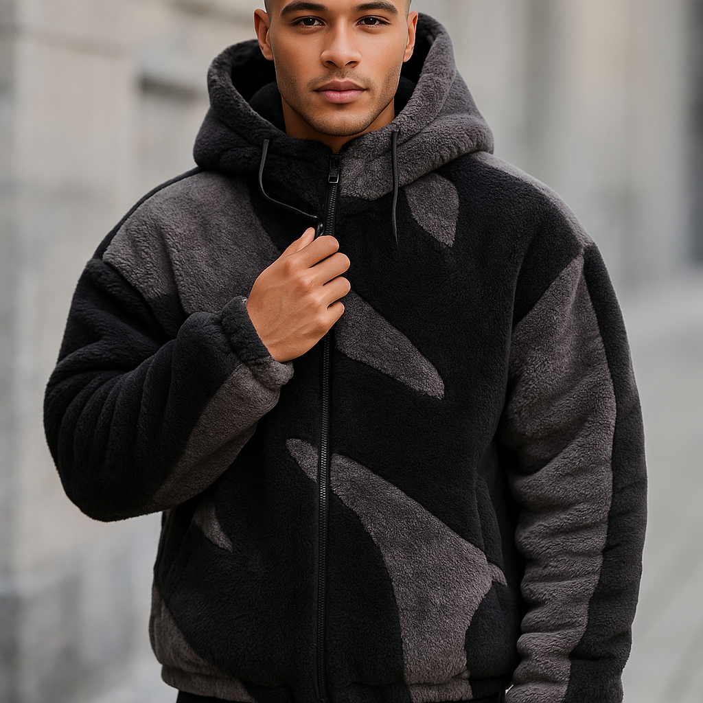 Herrenjacke mit Plüschstruktur - Daren