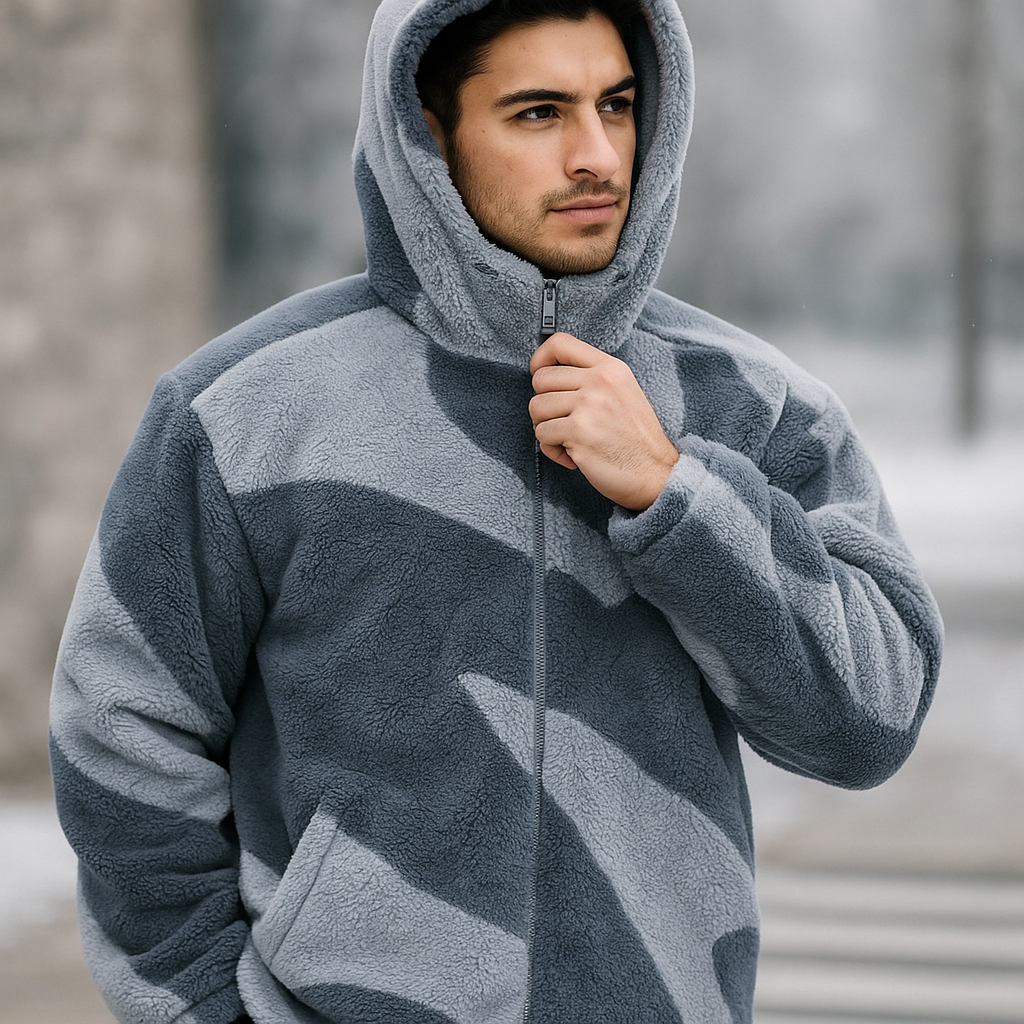 Herrenjacke mit Plüschstruktur - Daren