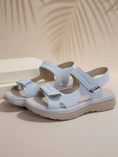 Kara - Sandalen mit dicken Absätzen und Klettverschlüssen