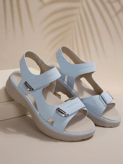 Kara - Sandalen mit dicken Absätzen und Klettverschlüssen