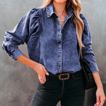 Daphne - Stylische Denim-Bluse