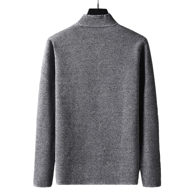 Herrenstrickjacke mit Mao-Kragen - Karl