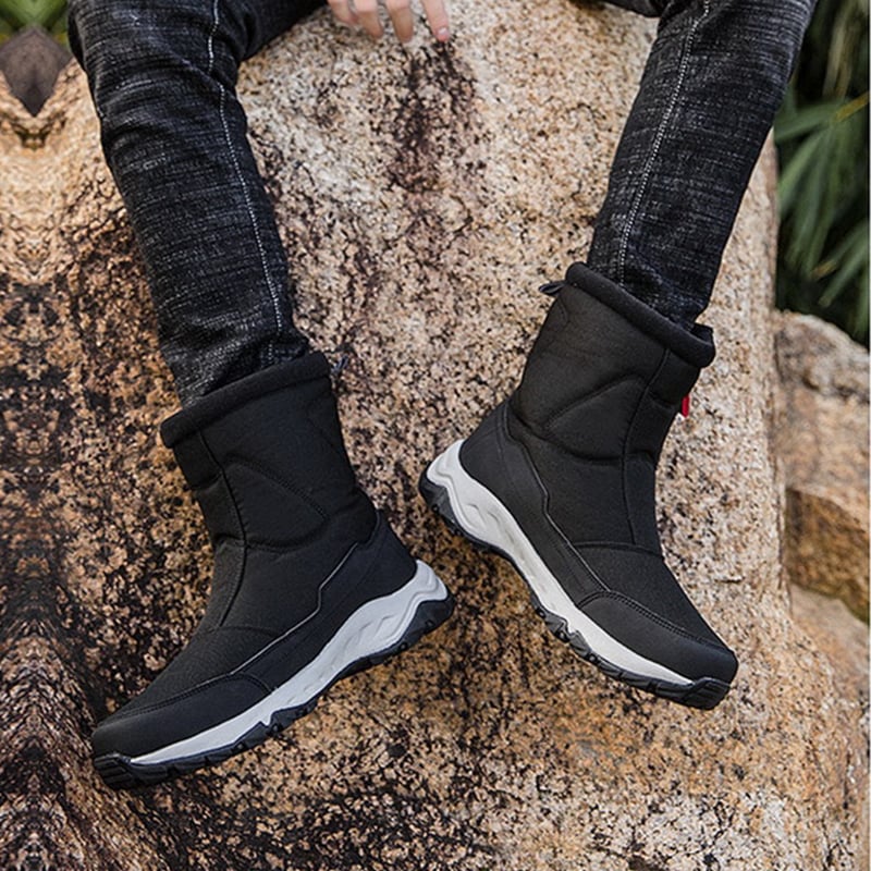 Wasserdichte Herrenstiefel mit seitlichem Reißverschluss und rutschfester Sohle - Rayan