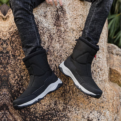 Wasserdichte Herrenstiefel mit seitlichem Reißverschluss und rutschfester Sohle - Rayan