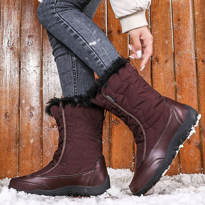 Damen-Schneestiefel mit Steppeffekt - Ylvina