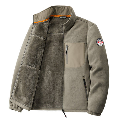 Leichte Herrenjacke mit Fleece-Effekt - Renlo