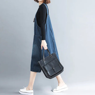 Jeans-Latzkleid mit lockerer Passform - Vici