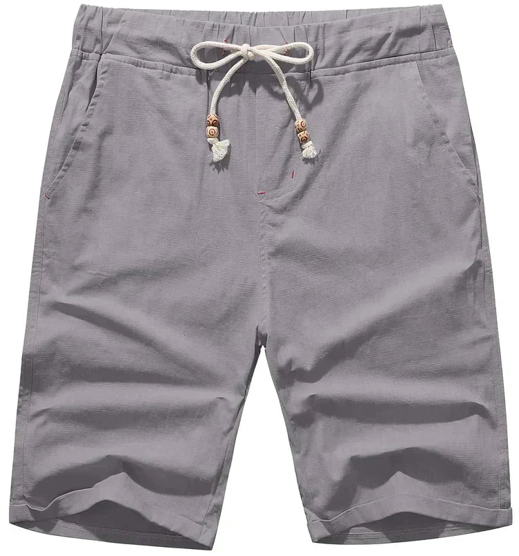 Andrei - Strandshorts aus Leinen mit Kordelzug