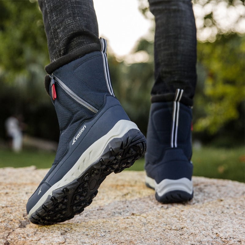 Wasserdichte Herrenstiefel mit seitlichem Reißverschluss und rutschfester Sohle - Rayan