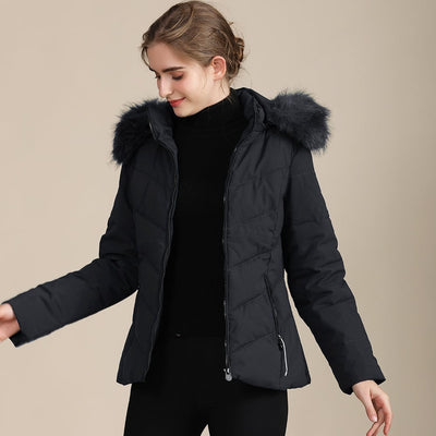 Steppjacke mit Kapuze aus Fleece für Damen - Nerise