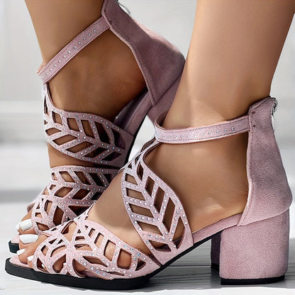 Zephyra - Sandalen mit Boho-Blockabsatz