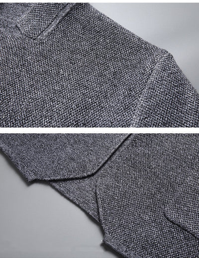 Herrenstrickjacke mit Mao-Kragen - Karl