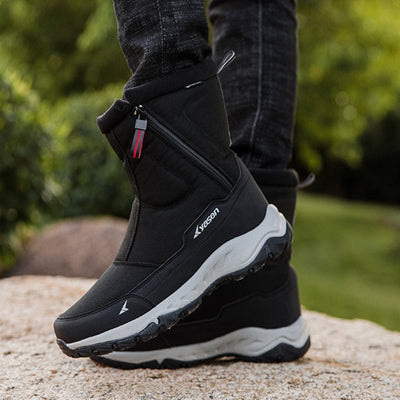 Wasserdichte Herrenstiefel mit seitlichem Reißverschluss und rutschfester Sohle - Rayan