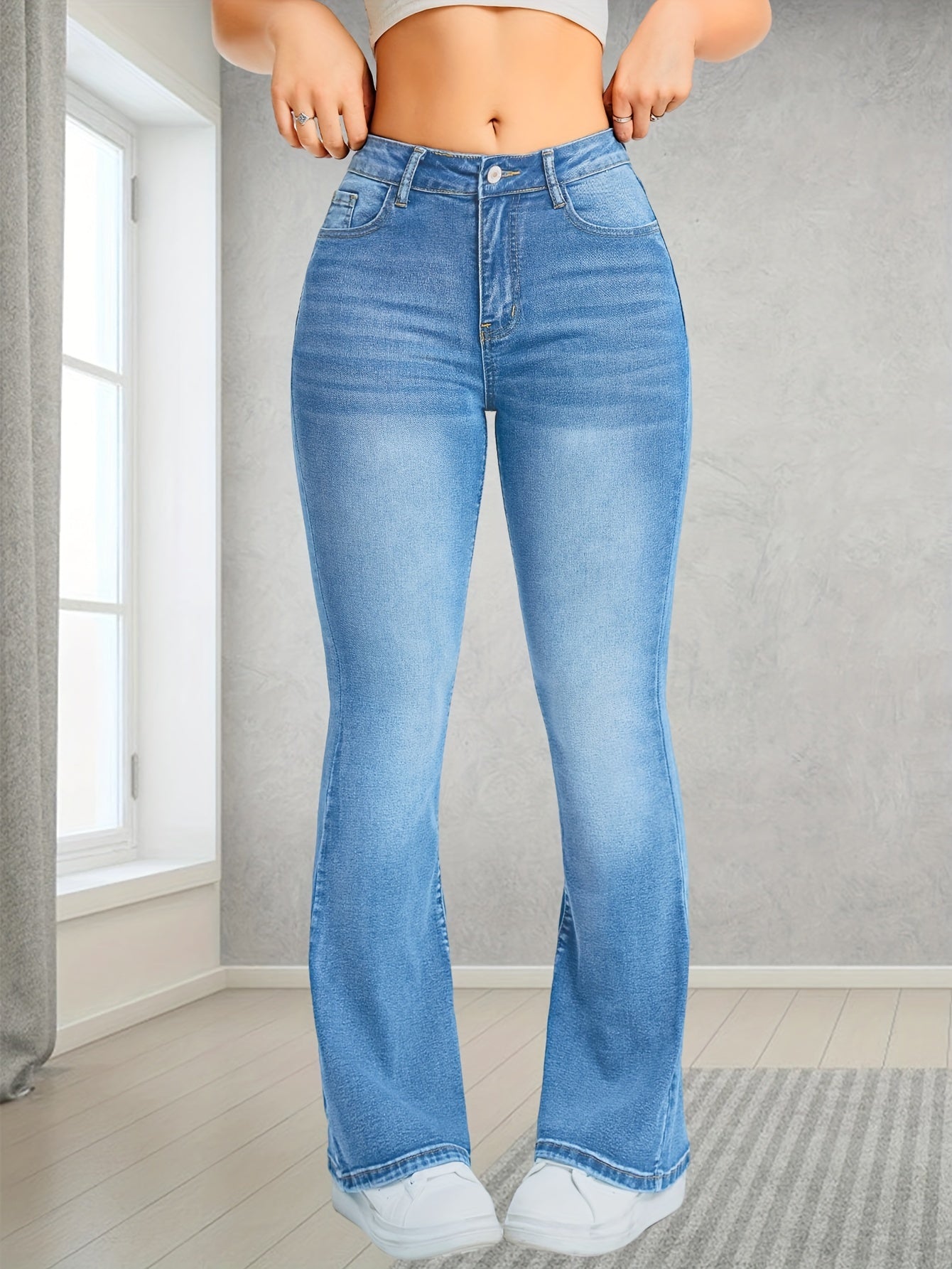 Marigold - Lässige Bootcut Jeans mit hoher Taille