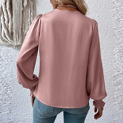 Farah - Elegante Bluse mit V-Ausschnitt