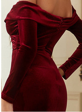 Elegantes Damenkleid aus Samt - Lioren