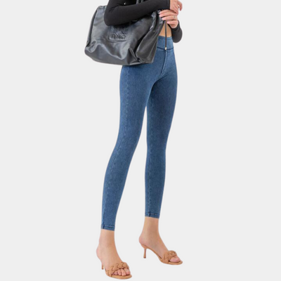 Nettie - Schmal geschnittene Denim-Leggings für Frauen