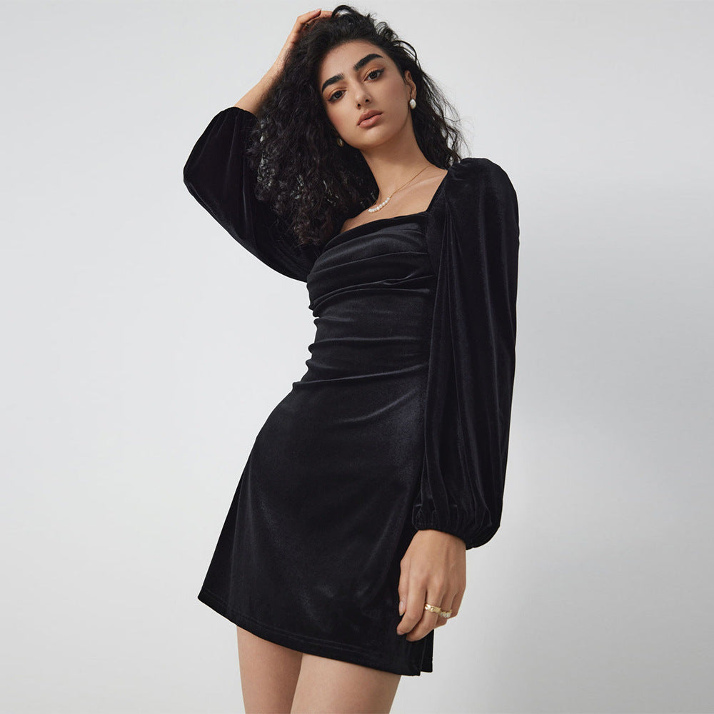 Kleid aus Samt für Frauen - Yalena