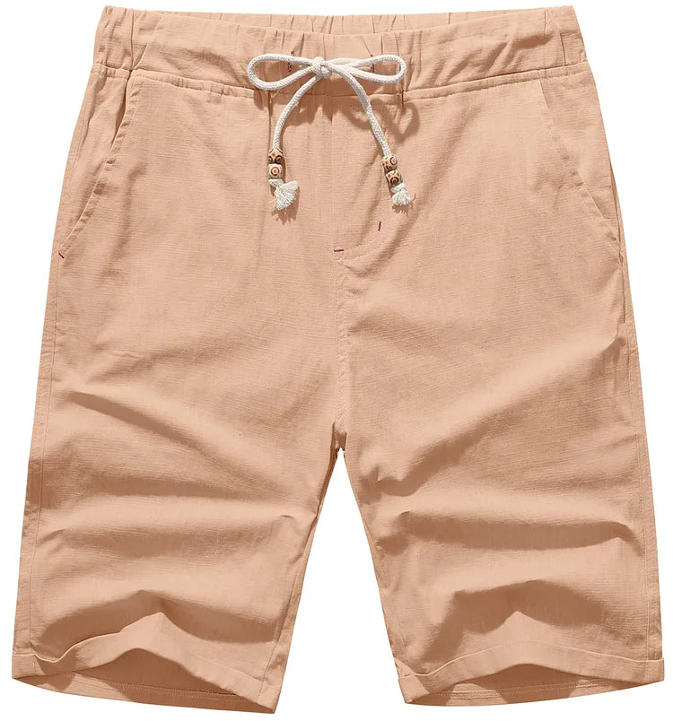 Andrei - Strandshorts aus Leinen mit Kordelzug