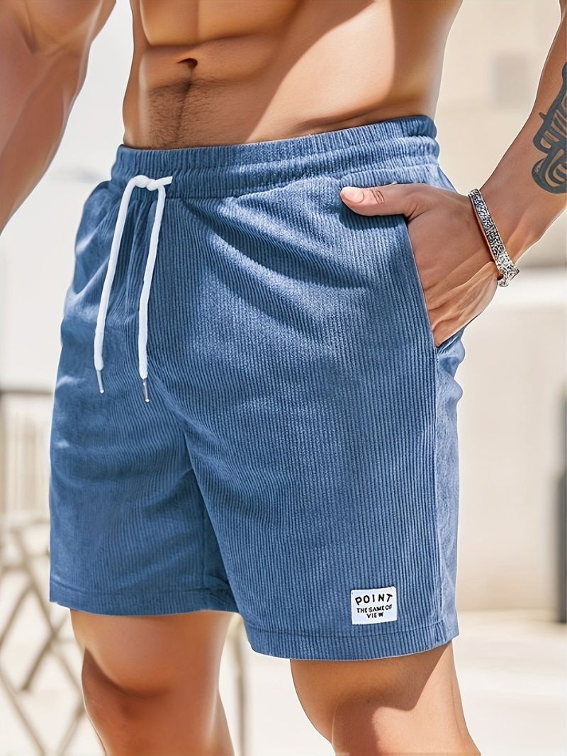 Lässige Herren Cord Shorts mit Kordelzug