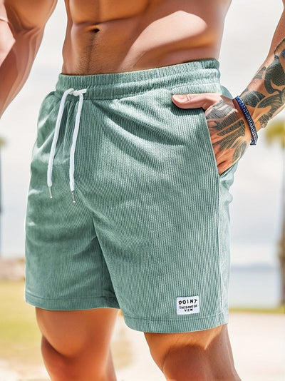 Lässige Herren Cord Shorts mit Kordelzug