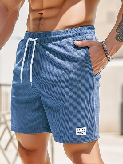 Lässige Herren Cord Shorts mit Kordelzug