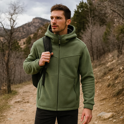 Fleecejacke mit Kapuze für Männer - Nils