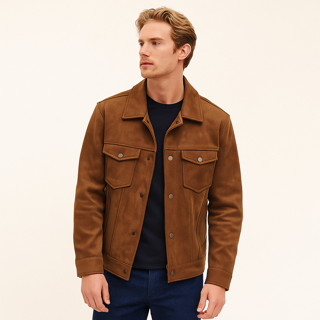 Herrenjacke in Wildlederoptik - Leven