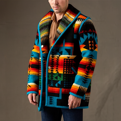 Bedruckte kurze Strickjacke - Darius