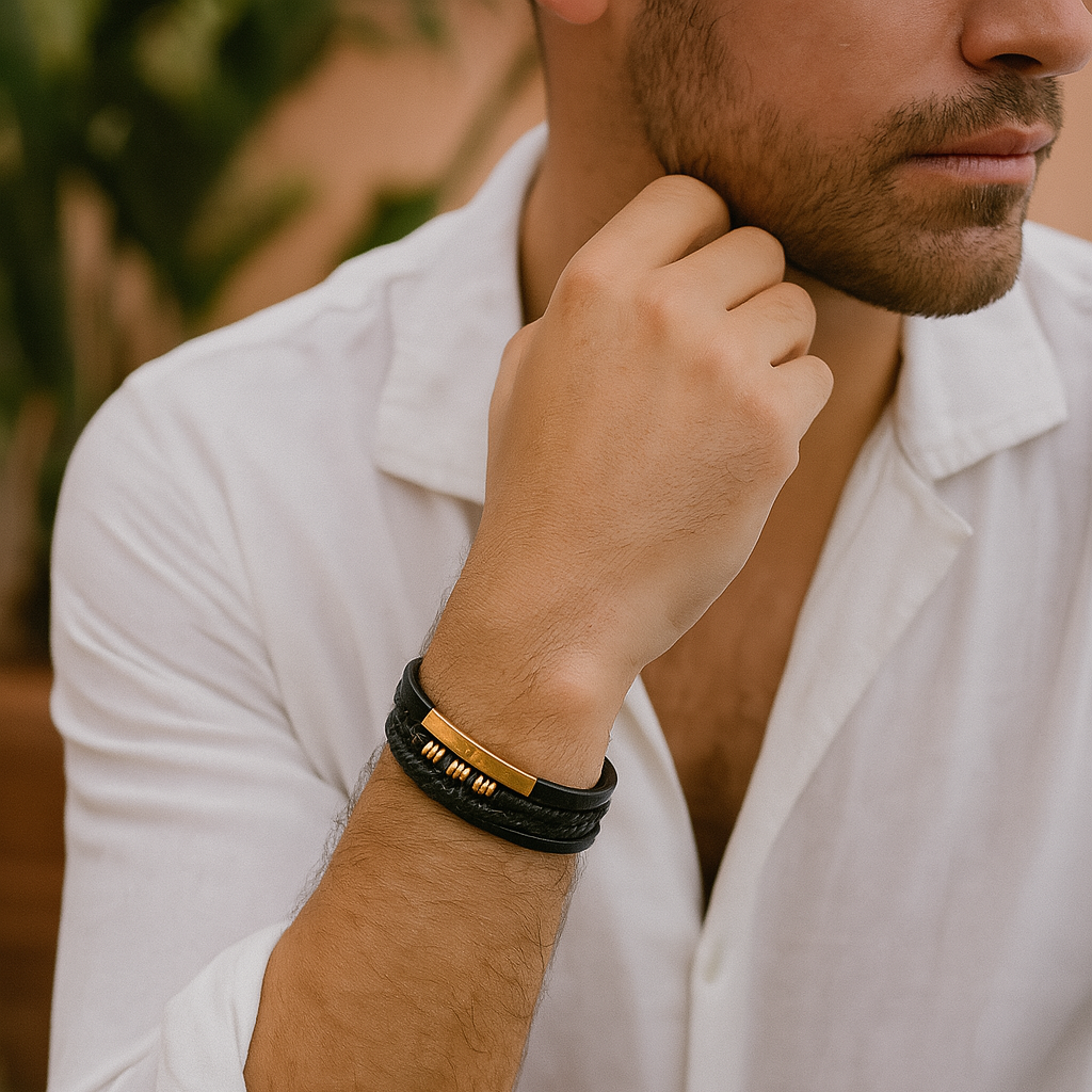 Majestic Vintage - Luxuriöses Lederarmband