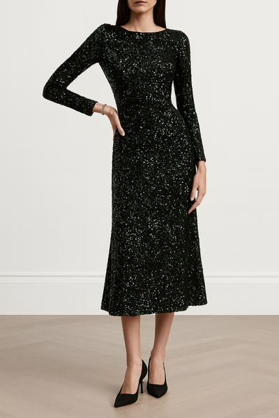 Damen Partykleid mit Pailletten - Elissa