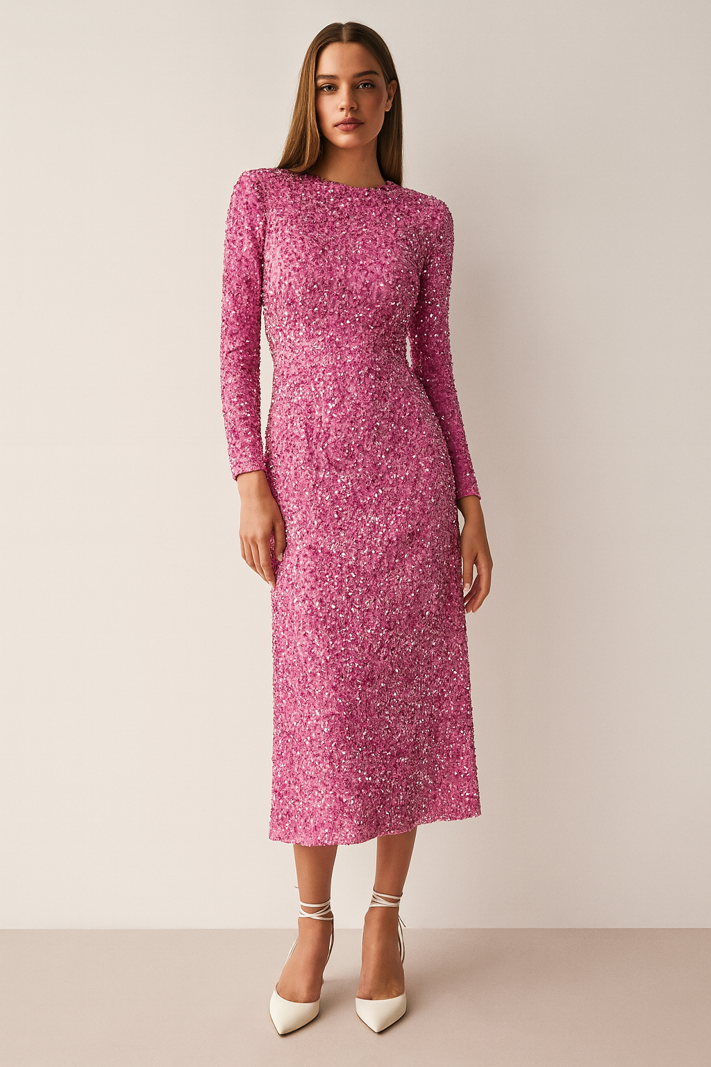 Damen Partykleid mit Pailletten - Elissa