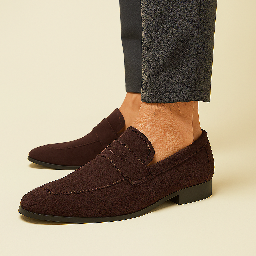 Herren Slipper mit Wildledereffekt im minimalistischen Stil - Kenjiro