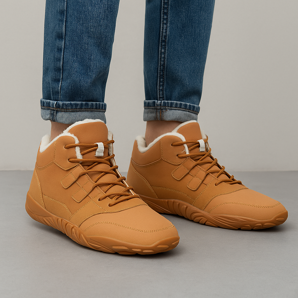 Barfuss für Männer im Winterstil mit flauschiger Innenseite - Draevin