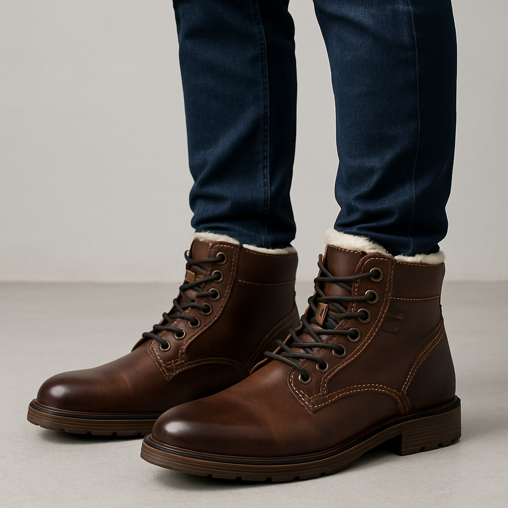 Winterstiefel mit Ledereffekt für Herren - Darsen