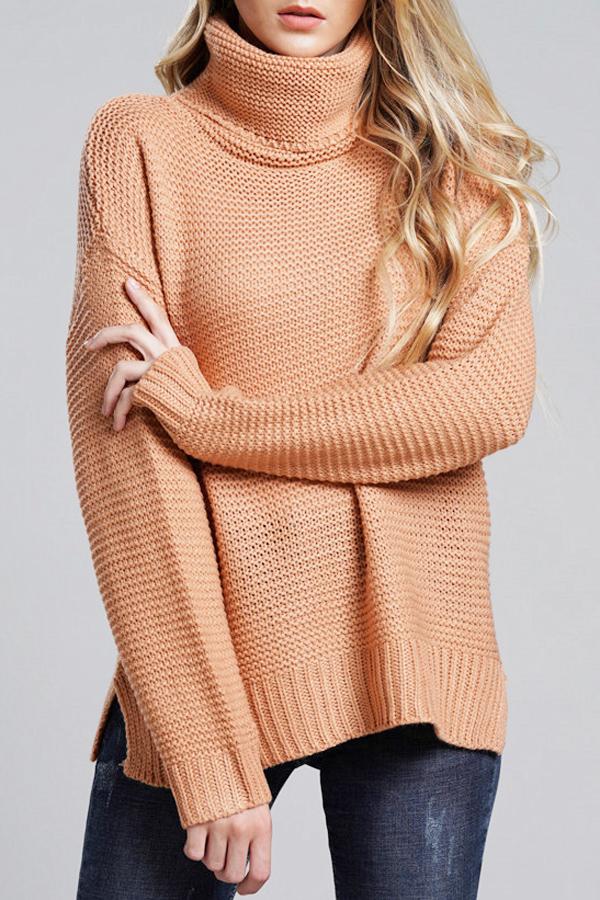 Damen-Rollkragenpullover aus Grobstrick - Alice
