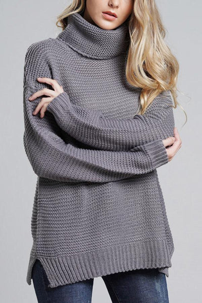 Damen-Rollkragenpullover aus Grobstrick - Alice