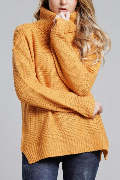 Damen-Rollkragenpullover aus Grobstrick - Alice