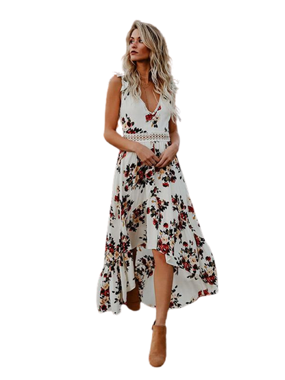 Bella - Sexy Vintage Maxikleid mit Blumenprint Fiesta