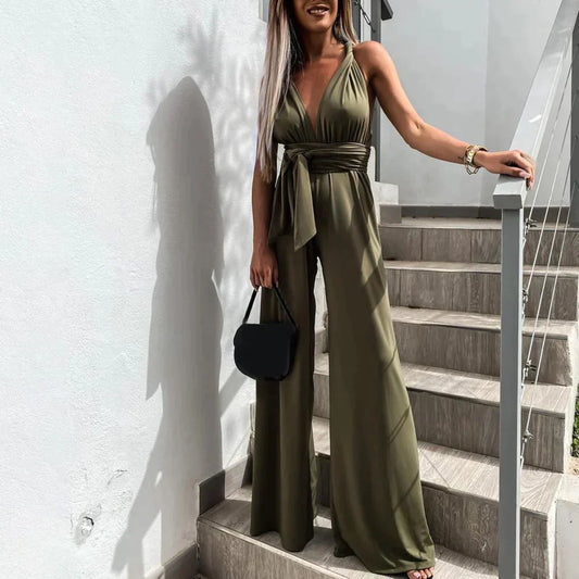 Sophia - Eleganter Jumpsuit mit Kreuzrücken