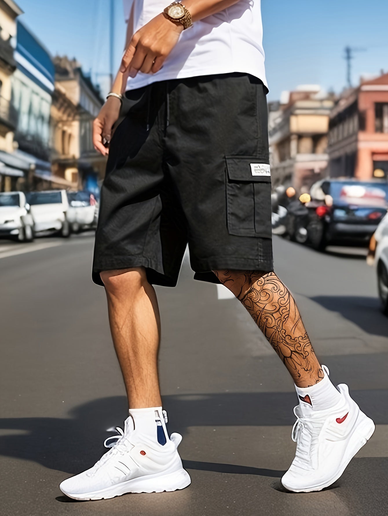 Lässige Herren Cargo-Shorts Mit Mehreren Taschen