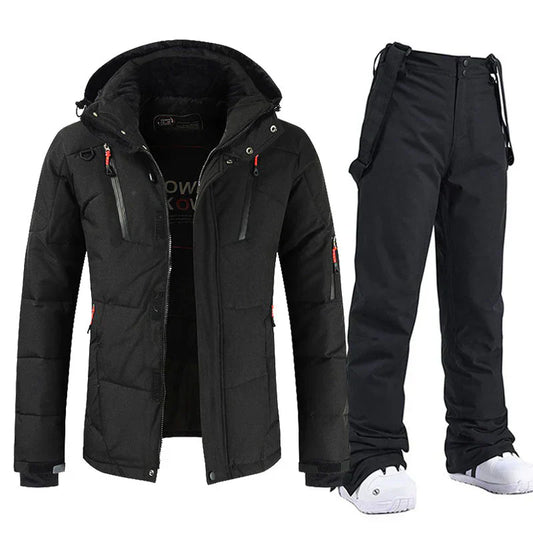 Wasser- und windabweisendes Herren Ski-Set mit Jacke und Bundhose